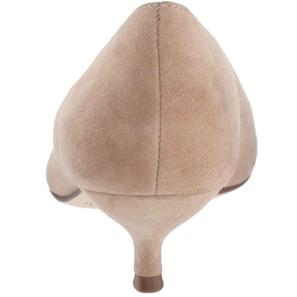 Kate Spade Dale Grey/Brown Cashmere Suede Kitten Heel Pumps Pointed Toe Shoes 8 - Picture 6 of 13